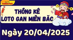 Thống Kê Loto Gan Miền Bắc Ngày 20/04/2025 - Phân Tích LoTo Gan MB