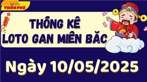 Thống Kê Loto Gan Miền Bắc Ngày 10/05/2025 - Phân Tích LoTo Gan MB