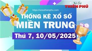 Thống Kê Miền Trung 10/05/2025 - Phân Tích KQXSMT Thứ Bảy