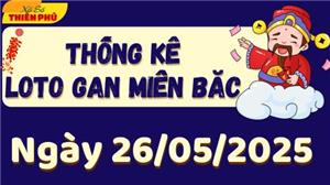 Thống Kê Loto Gan Miền Bắc Ngày 26/05/2025 - Phân Tích LoTo Gan MB