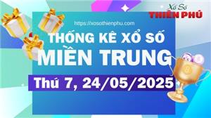 Thống Kê Miền Trung 24/05/2025 - Phân Tích KQXSMT Thứ Bảy