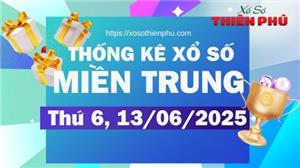 Thống kê miền Trung ngày 13/06/2025 - Phân tích XSMT Thứ Sáu