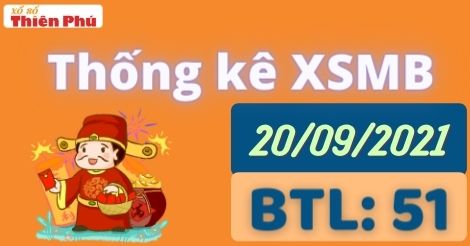 Thống kê XSMB thứ 2 ngày 20/09/2021 - Thống kê giải đặc biệt miền Bắc