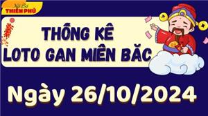 Thống Kê Lôtô Gan Miền Bắc Ngày 26/10/2024 - Phân Tích LoTo Gan MB