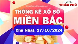 Thống Kê Miền Bắc Chủ Nhật Ngày 27/10/2024 - Thống Kê KQXSMB