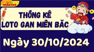 Thống Kê Lôtô Gan Miền Bắc Ngày 30/10/2024 - Phân Tích LoTo Gan MB