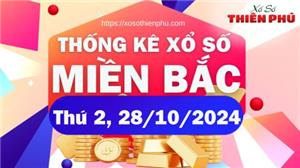 Thống Kê Miền Bắc Thứ 2 Ngày 28/10/2024 - Thống Kê Loto XSMB 30 Ngày