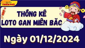 Thống Kê Loto Gan Miền Bắc Ngày 01/12/2024 - Phân Tích LoTo Gan MB