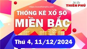 Thống Kê Miền Bắc Thứ Tư Ngày 11/12/2024 - Phân Tích XSMB