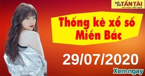 thống kê xsmb 29/7/2020