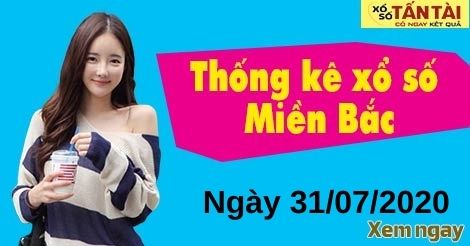 Thống kê xổ số miền Bắc 31/7/2020