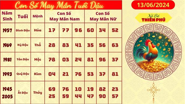 Tử vi tuổi dậu 13/06/2024