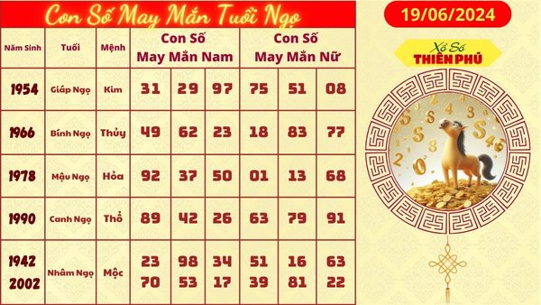 Tử vi tuổi ngọ hôm nay 19/06/2024