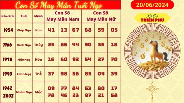 Tử vi tuổi ngọ hôm nay 20/06/2024