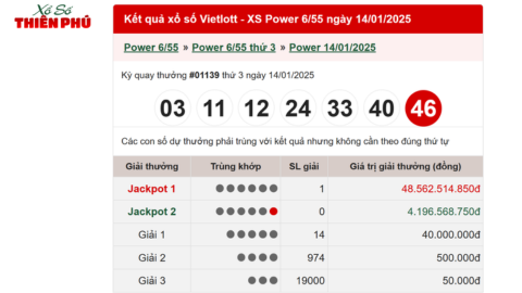 xổ số power trúng thưởng jackpot 1